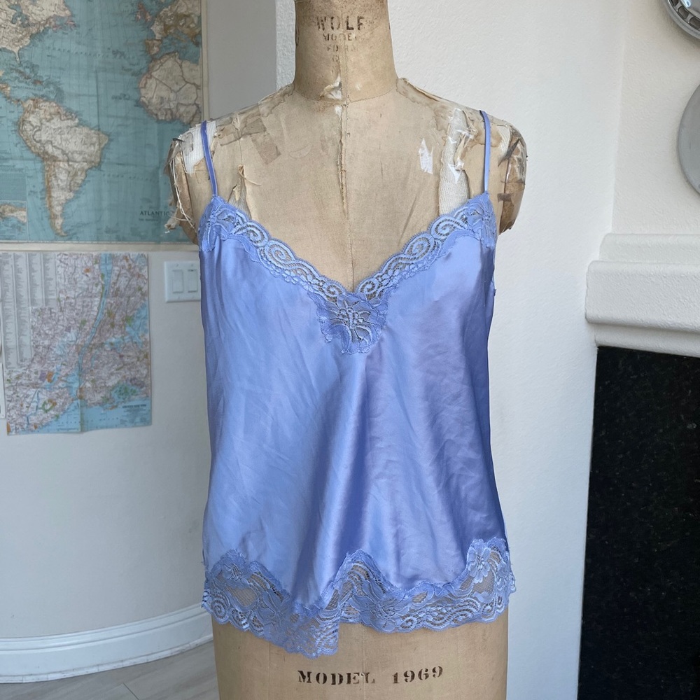 Fredericks of Hollywood lace silky tank top XL
